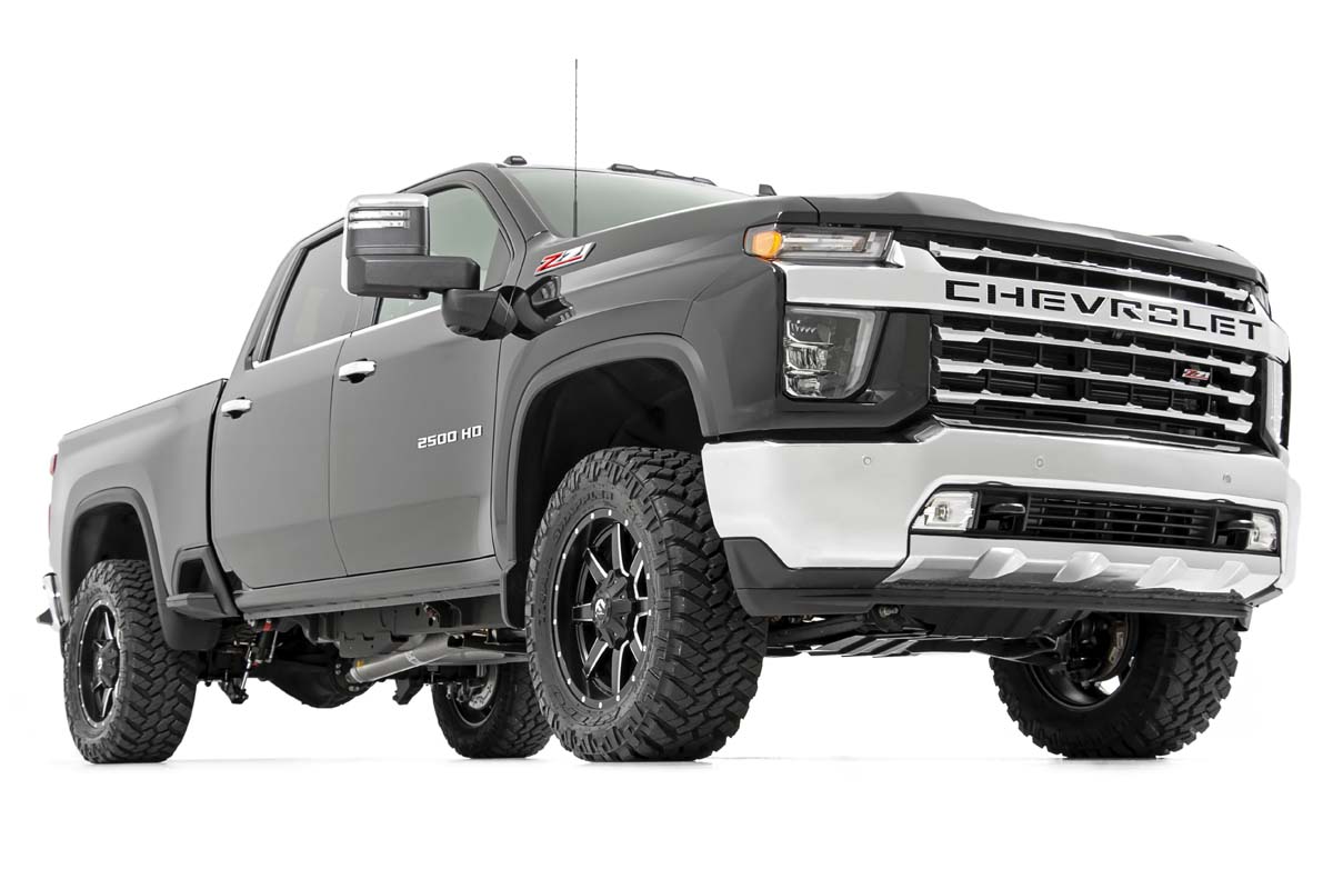 GMC Sierra 2500 HD Suspension Lift Kit - Front + Rear - Rough Country - 3 Inch Lift Kit with UCAs and Overloads - '20-'24